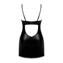 Сорочка Obsessive Norides chemise & thong Black XL/2XL