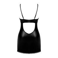 Сорочка Obsessive Norides chemise & thong Black XL/2XL