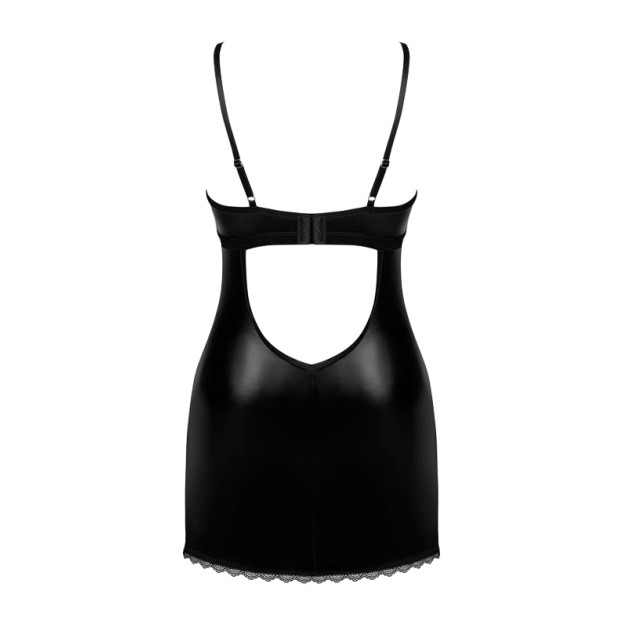 Сорочка Obsessive Norides chemise & thong Black XS/S