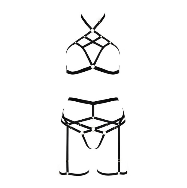 Комплект белья Passion Exclusive Morgan Set OpenBra L/XL