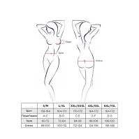 Боди монокини Passion Exclusive Lamis Body XXL/XXXL