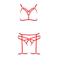 Комплект белья Passion Exclusive Magali Set OpenBra L/XL Red