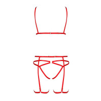 Комплект белья Passion Exclusive Magali Set OpenBra L/XL Red