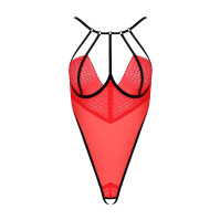 Боди с высоким вырезом бедра AKITA BODY S/M Red