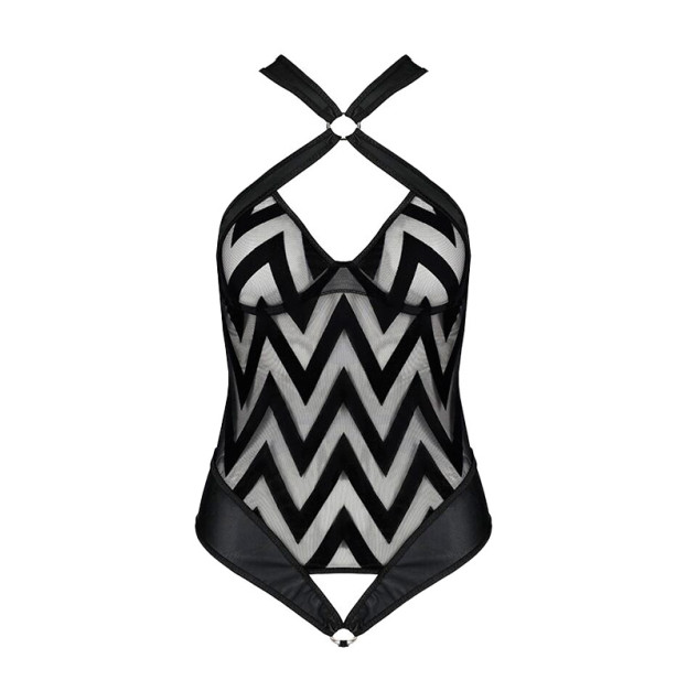 Боді з халтером Passion Hima Body XXL/XXXL Black