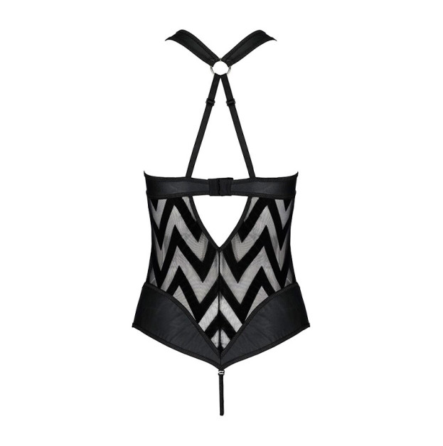Боді з халтером Passion Hima Body XXL/XXXL Black