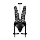 Bodysuit Noir Handmade F297 Libido XL Black