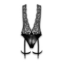 Bodysuit Noir Handmade F297 Libido XXL Black
