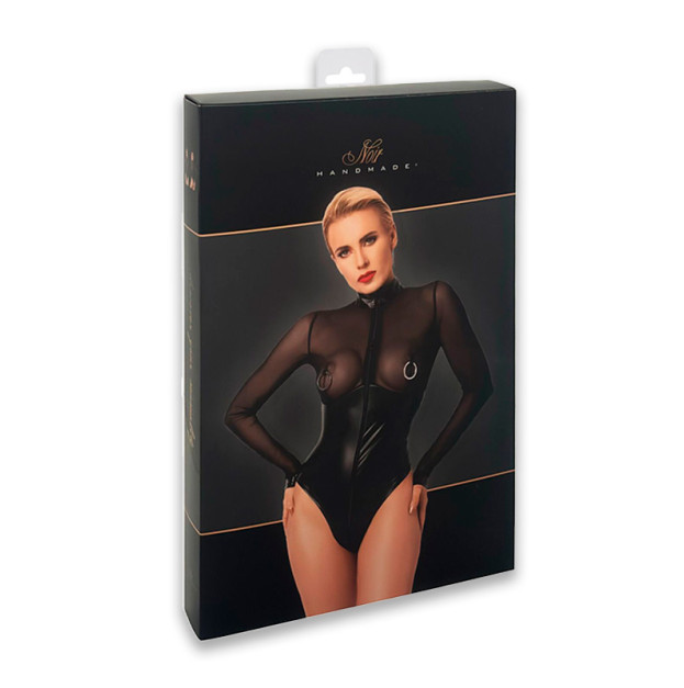 Bodysuit Noir Handmade F321 Edge XXL Black