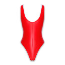 Wet Look Bodysuit Noir Handmade F352 Powerwetlook Body 3XL Red