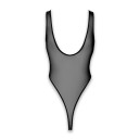 Bodysuit Noir Handmade F322 Paparazzi 3XL Black