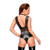 Боді з мокрим ефектом Noir Handmade F183 Powerwetlook Body S Black