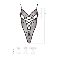 Еротичний боді Passion Lovelia Body XXL/XXXL Black