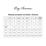 Боді Leg Avenue XL Black