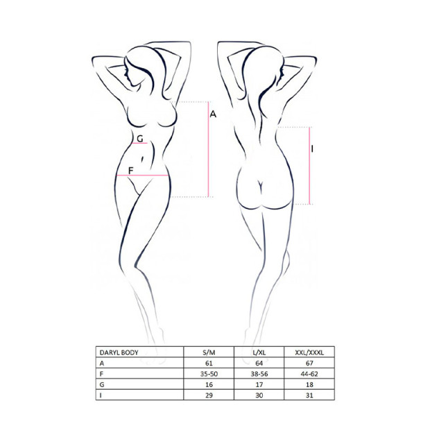 Боді Passion Daryl Body S/M Black