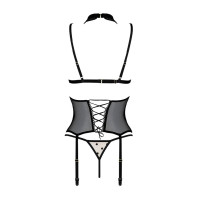 Корсет та трусики Passion Dominica Corset Beige L/XL
