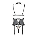 Корсет та трусики Passion Dominica Corset Beige XXL/XXXL