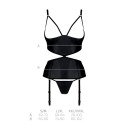 Корсет та трусики Passion Jannies Corset Black L/XL