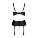 Корсет та трусики Passion Jannies Corset Black S/M
