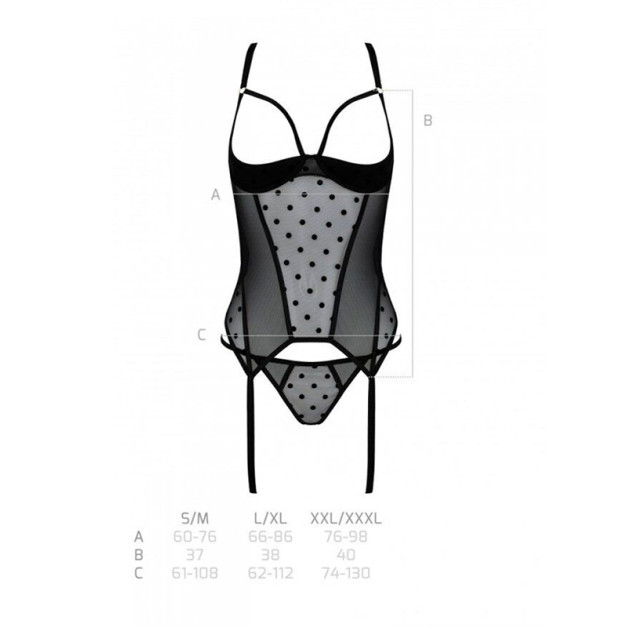 Корсет Passion Marina Corset Black S/M