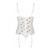 Корсет и трусики Passion Lovelia Corset White S/M