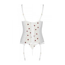 Корсет та трусики Passion Lovelia Corset White XXL/XXXL