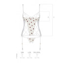 Корсет та трусики Passion Lovelia Corset White L/XL
