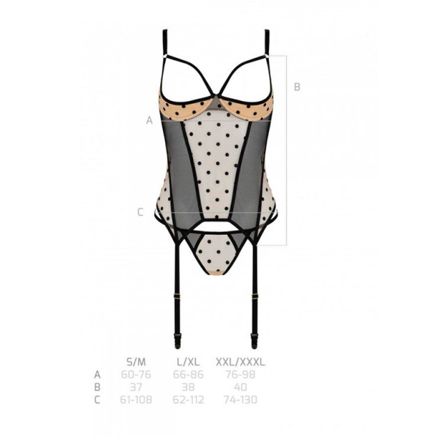 Корсет Passion Marina Corset Beige S/M
