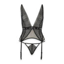 Напівпрозорий корсет Passion Mirajane Corset Black L/XL