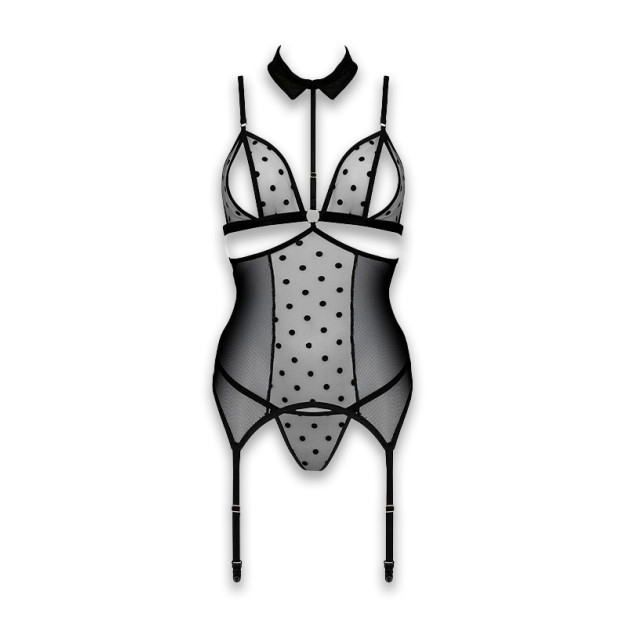 Corset and panties Passion Dominica Corset Black S/M