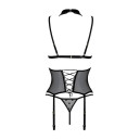 Корсет та трусики Passion Dominica Corset Black S/M