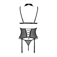 Corset and panties Passion Dominica Corset Black S/M