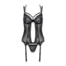 Корсет та трусики Passion Drosera Corset Black XXL/XXXL