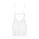 Пеньюар Obsessive Alissium Chemise & Thong White XS/S