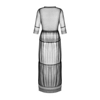 Пеньюар Obsessive Estiqua Peignoir Black XL/2XL