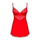 Пеньюар Obsessive Ingridia Chemise & Thong Red XS/S