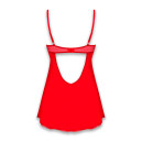 Пеньюар Obsessive Ingridia Chemise & Thong Red XS/S