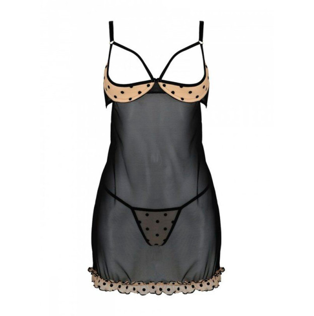 Пеньюар Passion Marina Chemise Beige XXL/XXXL