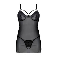 Пеньюар Passion Drosera Chemise Black L/XL