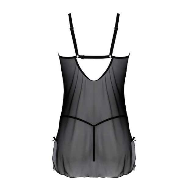 Пеньюар Passion Drosera Chemise Black S/M