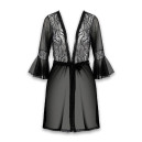 Пеньюар Passion Leafa Peignoir Black L/XL