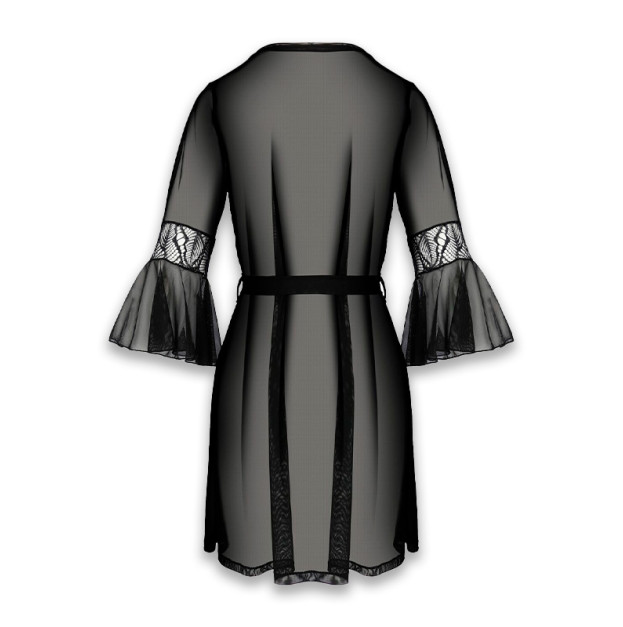 Пеньюар Passion Leafa Peignoir Black L/XL
