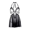Бебі-дол Leg Avenue Lace and Mesh Babydoll & Panty Black M