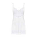Сукня Obsessive Amor Blanco Underwire Chemise & Thong White S/M
