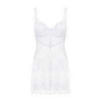 Сукня Obsessive Amor Blanco Underwire Chemise & Thong White S/M
