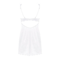 Сукня Obsessive Amor Blanco Underwire Chemise & Thong White L/XL