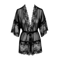 Пеньюар Kissable Midnight Kiss Negligee Black L/XL
