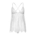 Бебі-дол Leg Avenue Floral Lace Babydoll & String White M