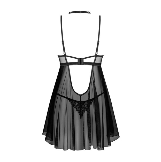 Беби-долл Obsessive Donarella Babydoll & Thong Black XS/S