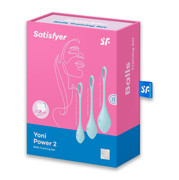 Вагінальні кульки Satisfyer Yoni Power 2 Light Blue